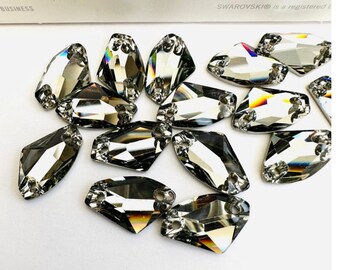 2個入り スワロフスキー® ギャラクティック 19x11.5 mm ブラック