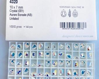 Swarovski 4127 Stones. Colour Crystal. Size 39x28mm. Price is for
