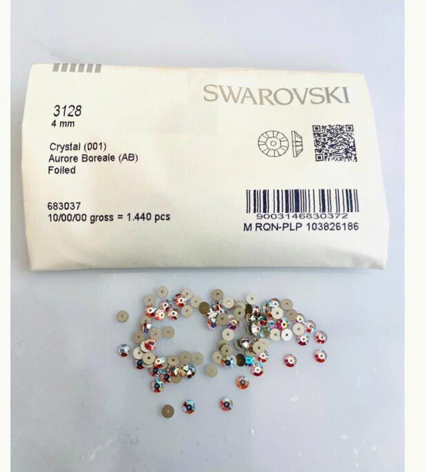 36pieces 4MM Swarovski® Crystal Aurore Boreale Xillion Lochrose