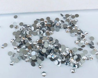 100pcs Swarovski® Crystal non hotfix Lead free Mix Designs foiled Gluefix ss12 Rhinestones flatback ref: 2058, 2028 2088 Tooth Gem Crystals
