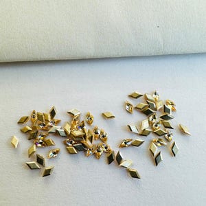 10 piezas de gemas dentales Swarovski® Silk Diamond MINI 1,5 x 3 mm, gemas de cristal laminadas sin plomo, joyería MINI DIAMANTES de cristal