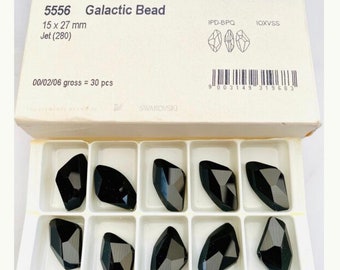 オリジナル スワロフスキー® 15 x 27 mm ジェット ギャラクティック