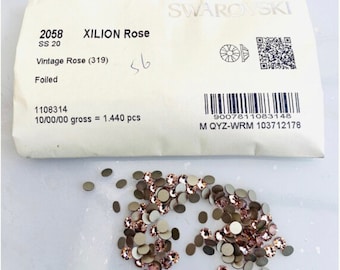 Rose (209) Swarovski 2088 XIRIUS 20ss Crystal Flatbacks No-hotfix