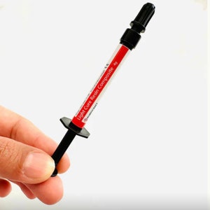 1pc Tooth Gem Light Cure Composites flowable adhesive 2ml adhesive & 5 Nozzles Rubyscraft