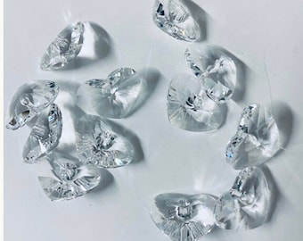 10pcs Swarovski® Crystal 6260 17mm Crazy  4 U Heart Pendant - Swarovski Crystal Elements Pendants craft