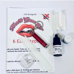 SPECIAL OFFER Rubyscraft® Mini Tooth Gems Kit with Tooth Gems Crystal Lead Free Swarovski ® 30pcs ss8 (2.4mm) Crystal flatback Rhinestone