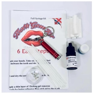 OFERTA SPECJALNA Zestaw Rubyscraft® Mini Tooth Gems z kryształkami Tooth Gems bez ołowiu Swarovski® 30 szt. SS8 (2,4 mm) Kryształowe płaskie kryształki