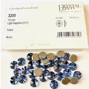 Light Sapphire Shimmer (211 SHIM) Swarovski 3230 Drop Pear