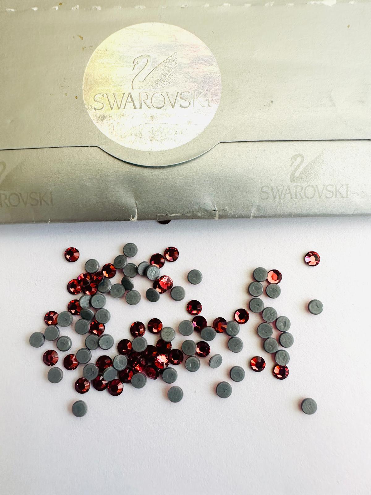 スワロフスキーSwarovski ブロッチ 50pcs Swarovski® Padparadscha Ss10 HOTFIX Stones Rhinestones