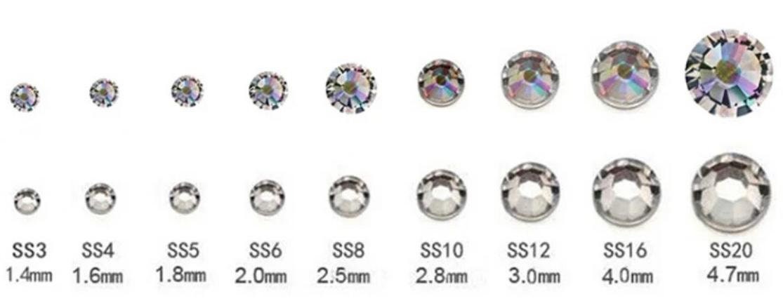 30pcs Swarovski® Ss12 (3mm) AB Crystal Tooth Gem Lead Free
