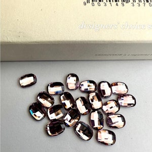 10pcs Swarovski® Graphic flatback Light amethyst  8mm rhinestone  Crystal Nail art ref : 2585