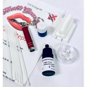 OFERTA SPECJALNA Zestaw Rubyscraft® Mini Tooth Gems z kryształem Mini Star 4 mm Tooth Gems bez ołowiu Preciosa® AB Crystal