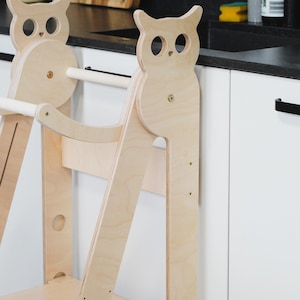 Foldable Kitchen toddler Tower for Little Learners, easy Fold Away