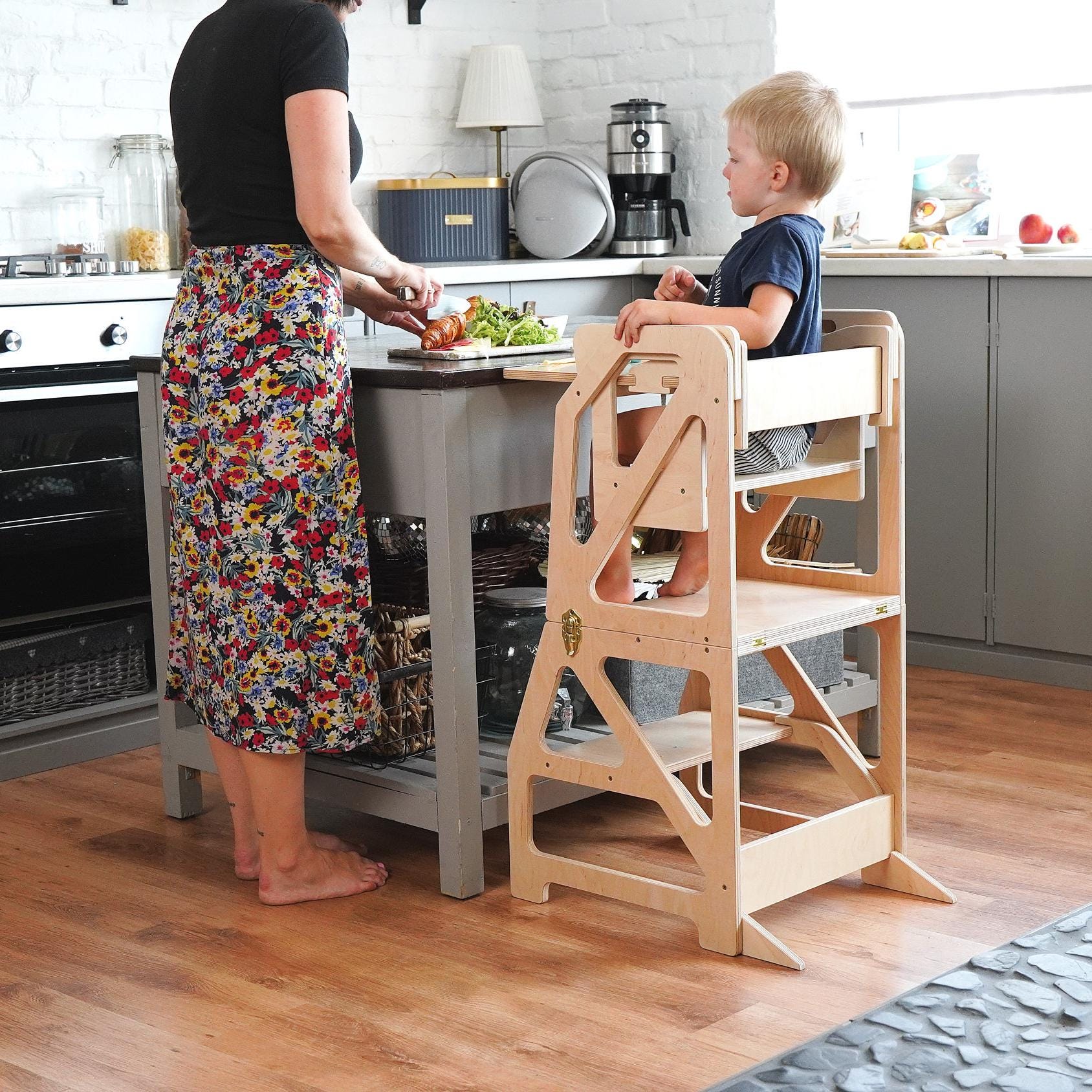 Kitchen Tower Cooking Chair For Toddlers Step Stool Kitchen Chair