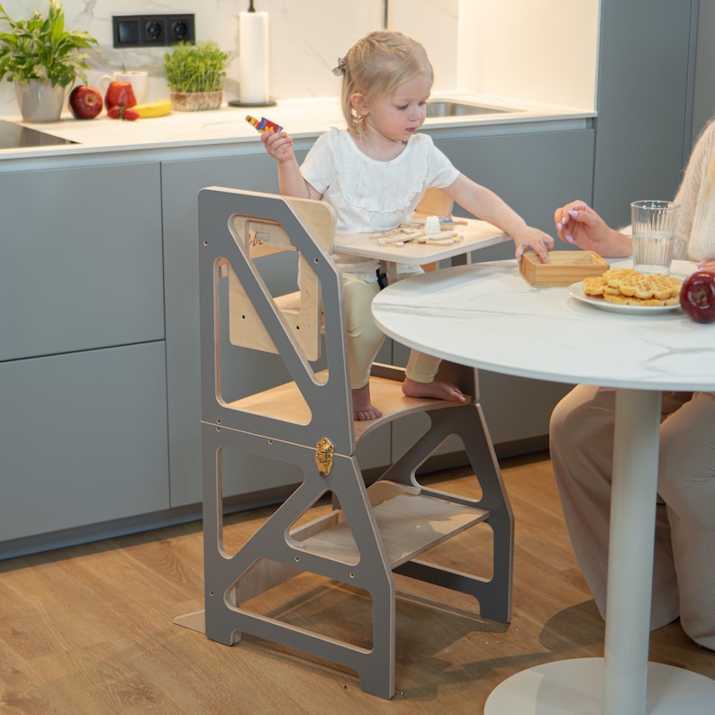 kitchen helper tower foldable and transformable