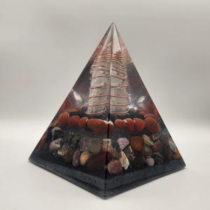 Sanctura EMF Guardian and Energy Transmuter Orgonite Pyramid