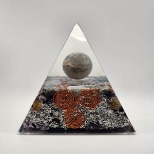 Solvion Orgonite Pyramid, EMF Guardian, and Energy Transmuter