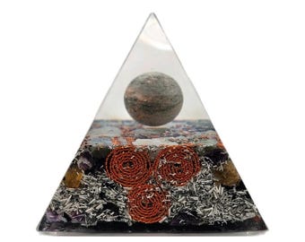 Solvion Orgonite Pyramid, EMF Guardian, and Energy Transmuter