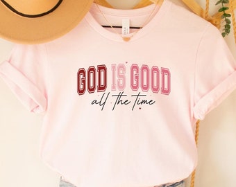 God is Good T-Shirt: Faith Cross Christian Gift