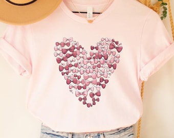 Coquette Bow Heart Valentine's Day Shirt