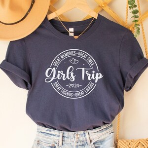 Girls trip tshirt, Girls Weekend Shirt, Girls Trip Shirt, Girls Night Out, Girls Camping Shirt, Girls Trip 2024, Vacay Mode