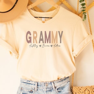 Custom Grammy Shirt, Grammy Shirt With Names, Personalized Grammy T-shirt, Custom Grandma tee, Mothers Day Shirt With kid name shirt