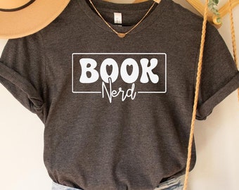 Book Nerd Shirt, Cute Book Tshirt, Bookish Shirt, Bookworm T-shirt, Book Lover Shirt, Book Reader Shirt, Reading Tshirt, Book Nerd Shirt