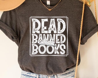 Read Banned Books Tee, Book Lover Gift, Library Shirt