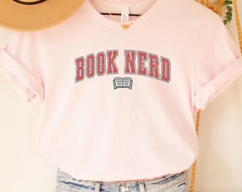 Book Nerd Shirt, Cute Book Tshirt, Bookish Shirt, Bookworm T-shirt, Book Lover Shirt, Book Reader Shirt, Reading Tshirt, Book Nerd Shirt