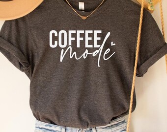 Coffee Mode Shirt, Retro Coffee Tee