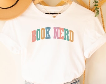Book Nerd Shirt, Cute Book Tshirt, Bookish Shirt, Bookworm T-shirt, Book Lover Shirt, Book Reader Shirt, Reading Tshirt, Book Nerd Shirt