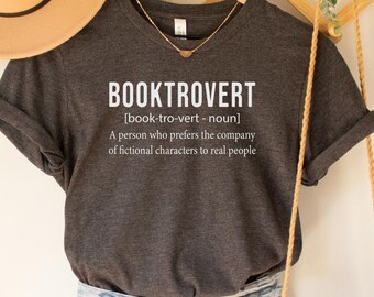 Booktrovert Definition Shirt Book Nerd Shirt Book Lover Shirt Bookworm Gift Librarian Shirt