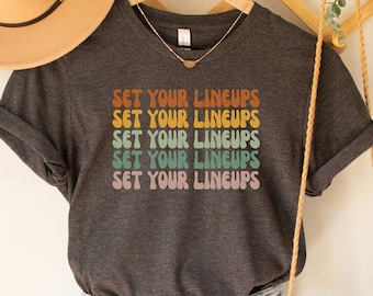 Set Your Lineups Shirt: Retro Football Tee