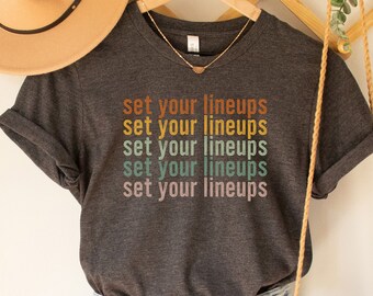 Set Your Lineups Shirt: Fantasy Football & DFS Apparel