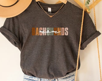 Dachshund Mama Shirt: Dog Lover Tee