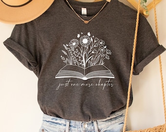 Wildflowers Book T-shirt: Book Lover Gift