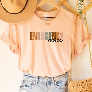 Emergency Nurse Tees, Emergency Nurse Shirts for ER Nurse, Gift for ED RN, Grad Gift Nursing T-Shirts, Registered Emergency Nurse Tshirt