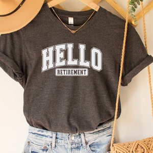 Hello Retirement est. 2024 , Retirement T-shirt, Retirement Tee,Cute Retire Shirts, retire shirts, Retirement party Shirt, Retired