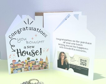 Congratulations on Your New Home Cards – Set of 12 | Realtor & Loan Officer Closing Gifts | Housewarming Card Set w/ Envelopes