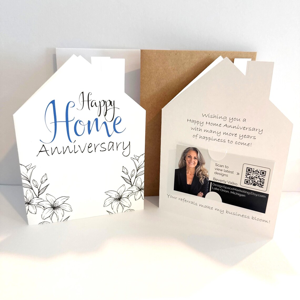 Assorted Happy Home Anniversary Cards – 12 Pack With Envelopes – House ...