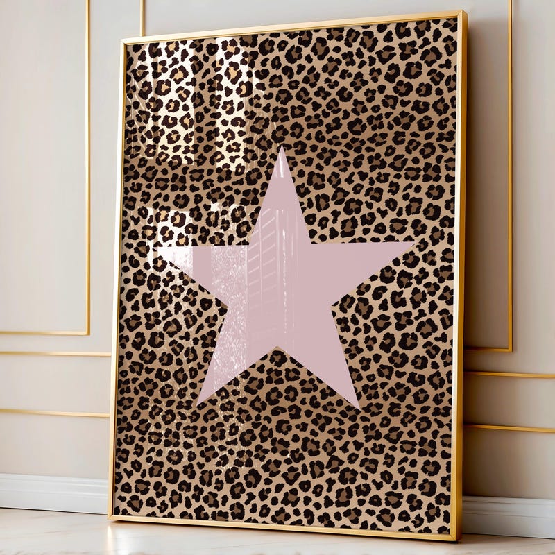 Y2k Cheetah Wall Art - Etsy