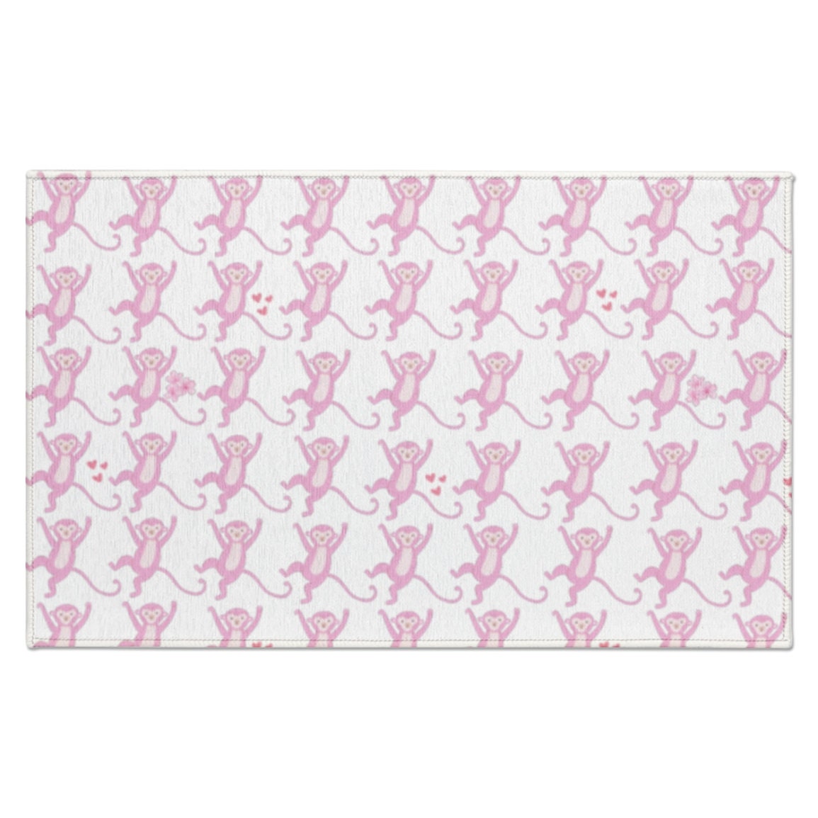 Monkey Pink Preppy Rug for the Bathroom, Bedroom and More! - Etsy