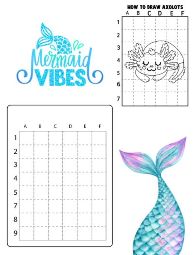 Axolotl Coloring & Learn to Draw Book for Kids and Teens. Over 50