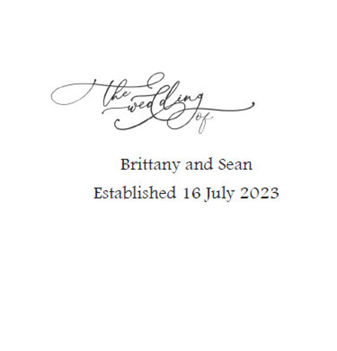 Printable Custom Written Ceremony Booklet - Etsy