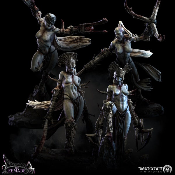 Dark Elf Cultists | The Remade | Bestiarum | Miniatures D&D Wargaming DnD