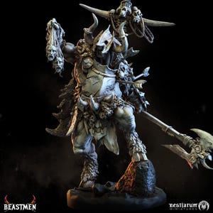 Grimscar il Signore delle Bestie / Uominibestia / Bestiarum / Miniature D&D Wargaming DnD
