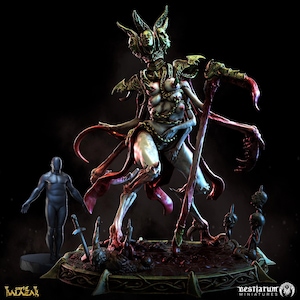 Face Shifter Demoness | The Court of Balazar | Bestiarum | Miniatures D&D Wargaming DnD
