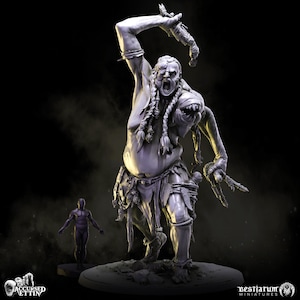 Ettin 2 | Accursed Ettin | Bestiarum | Miniatures D&D Wargaming DnD