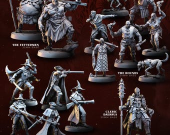 Witch Hunter Warband | Bestiarum | Wargaming DnD Miniatures