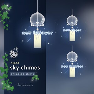 Night Chimes ⟢ Stream Alerts ⟢ Twitch, Youtube